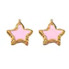 Acero Inoxidable Joyería de Accesorios Estilo Vacaciones de Verano Colgante de Margarita Corazón Collar Pendientes Colgante Joyería de Presión de Aceite