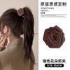 Exquisita Horquilla para el Cabello de Rosa Hecha a Mano Estilo Nuevo Chino 2024 Nuevo Estilo Pinza de Agarre Clip de Tiburón de Alta Gama para Mujer