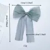 Embalagem de Presente Transfronteiriça Multicor Laço Plissado Feito à Mão de Gaze Fita de Laço para Decoração de Bolo de Confeitaria DIY