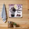 Tableros de exhibición de hojalata hechos a medida para bebidas premium, paneles de exhibición cuadrados de 20/30 cm, arte de hojalata estilo barista