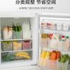 Organizador de Caixa de Armazenamento para Porta Lateral de Geladeira, Recipiente de Armazenamento de Grau Alimentício para o Interior da Porta Lateral, Cozinha