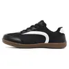 Zapatillas de entrenamiento alemanas para hombre, zapatillas deportivas casuales, transpirables, ligeras, de suela blanda, disponibles en combinaciones de colores blanco, burdeos, negro y dorado, caña baja, con cordones