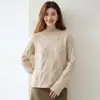 Suéter de Punto Grueso con Cuello Redondo Estilo Retro Francés Nuevo Otoño 2026 para Mujer, Top de Punto Holgado, Camiseta Base