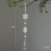 Decoración de Árbol de Navidad de Producto Nuevo Transfronterizo Colgante de Copo de Nieve Gota de Agua Copo de Nieve Acrílico Transparente Colgante de Joyería