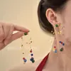 Pendientes de Flor con Perlas Estilo Kr Resort Suzyacc 2025 Nuevo Diseño de Nicho Pendientes Suaves Elegantes para Mujer