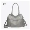 Nova Bolsa Feminina 2025 Bolsa Grande Europeia e Americana Bolsa de Mão Tote Bolsa de Ombro Único Transversal Couro Macio Grande Capacidade Bolsa Feminina