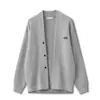 Novo cardigã de malha para primavera e outono para homens, suéter de outer wear moderno estilo coreano, jaqueta solta retrô business casual masculina