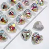 K9 Mercadorias de alta qualidade 16*16 coração acetato adesivo diamante pontiagudo joias acessórios DIY feito à mão amor cristal através de diamante atacado