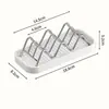 Jabonera de acero inoxidable con drenaje para encimera, soporte de jabón para baño doméstico, estante de jabón para almacenamiento en el baño