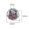 12 cuentas planas facetadas esmaltadas de 10 mm, hechas a mano, para pulseras de cuentas caseras, pendientes y accesorios de joyería.