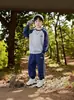 Sudadera Deportiva Casual para Niños Otoño Nuevo 2026 Conjunto de Dos Piezas Primavera y Otoño para Niños Mayores, Holgado y Moderno