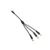 Conector de cabezal de CC de venta directa de fábrica, conector de cabezal de CC de 1,5 mm², 3 pines hembra, 5,5 x 2,1, 3 pines macho.