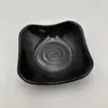 Prato de lanche de melamina preta criativo japonês restaurante de churrasco e hot pot louça imitação de porcelana bar prato de degustação comercial atacado