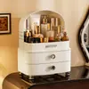 Caja de Almacenamiento Grande de Alta Gama para Escritorio, Organizador Tipo Cajón a Prueba de Polvo para Productos de Skincare y Labiales para Tocador