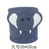 Cubo de Almacenamiento de Fieltro con Patrón de León Grande Juguete Infantil Dibujos Animados Caja de Almacenamiento de Fieltro No Tejido Cesta de Fieltro Plegable para Ropa Sucia