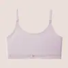 Ropa interior de desarrollo para niñas, Sujetador de primera etapa para 8-12 años, Copa fija, Camisola de seda helada para estudiantes de primaria