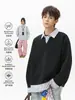 Estilo fresco y neutro, sudadera de dos piezas para hombre, solapa de otoño, chaqueta casual holgada para pareja, moda callejera
