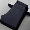 Pantalones Casuales de Negocios para Hombre de Verano Hombres de Mediana Edad y Jóvenes Vestir Delgados Rectos Seda de Hielo Cortos de Secado Rápido Casuales para Hombre