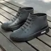 Botas de Lluvia Nuevas para Hombre Zapatos Impermeables Ropa Exterior Moda Estudiante Caña Corta Cuatro Estaciones Trabajo Antideslizantes Botas de Lluvia Zapatos de Goma para Adultos Comercio Exterior