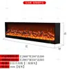 Chimenea Digital Personalizada Llama Simulada Calentador Decorativo de Gabinete Sala de Estar en Casa Chimenea Falsa para TV Empotrada