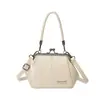 Bolso de Mujer Novedoso con Concha de Moda, Nuevo Bolso de Mano Versátil Estilo Coreano, Bolso de Hombro Cruzado con Solapa Texturizado de Moda