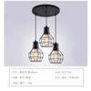 Luminária Pendente Industrial Pequena Gaiola de Ferro Artística Amazon Transfronteiriça Lâmpada de Mesa para Restaurante Estilo Country Americano Luz Retrô para Café