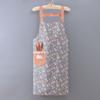 Delantal Sencillo de Orejas de Conejo con Flores Estilo Pastoral para el Hogar de Mujer con Tirantes Delantal Tienda de Flores Tienda de Repostería Ropa de Trabajo Anti-Manchas