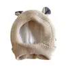 Gorro de Lana Tejido Grueso de Terciopelo de Invierno para Niños Bebés con Orejas de Conejo Protección para los Oídos Niños y Niñas Gorro de Lana Lindo