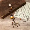Estilo Étnico Boêmio Retrô Folha Corte Longo Geométrico Clavícula Corrente Estilo Zen Versátil Personalizado Corrente para Suéter