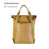 Mochila Personalizada Lavável de Papel Kraft, Bolsa de Ombro Retro para Computador, Bolsa de Mão Cultural e Criativa de Tweed e Papel Dupont