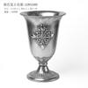 Plata Jarrón de Flores Clásico Maceta Retro Nostálgico Hierro Estilo Europeo Mesa de Boda Flor Adornos de Flores