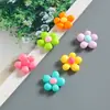 Pequeños Accesorios de Flor Colorida de Resina para Manualidades Joyería Horquilla Diadema Colgante Imán para Refrigerador Accesorios para Funda de Teléfono Parche