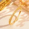 Pulsera de Bambú Segmentada de Lujo Ligero con Diamantes Completos y Diseño Único, Pulsera Delgada, Estilo de Nicho, Hace que las Manos Se Vean Más Delgadas, Adecuada para el Uso Diario, Exquisito Regalo para Novia