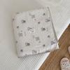 Manta de Gasa de Algodón Han Feng para Recién Nacidos Manta para Abrazar Manta para Siesta en Guardería Lavable a Máquina Manta Amity Transfronteriza