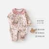 Mameluco de Algodón Puro de Manga Larga para Bebés Niñas en Primavera y Otoño Ropa para Gatear en Casa sin Huesos para Recién Nacidos Ropa Linda de Princesa