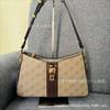 Gs novo comércio exterior Versátil de alta aparência moda cor sólida estampa pendurado g costura bolsa de axila ornamento pendurado bolsa de ombro feminina