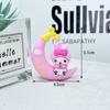 Llavero de Sanrio con forma de luna sentada, bonito llavero de Sanrio con forma de muñeca, colgante de luna, adornos colgantes de Sanrio.