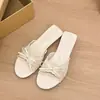 Nuevos Zapatos de Exterior Estilo Hada Slip-On Elegantes para el Trayecto Calzado Francés Sandalias de Encaje Verano 2026 Sandalias de Cuña