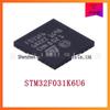 STM32F031K6U6 QFPN-32 32-bit microcontrolador MCU ARM microcontrolador chip novo original