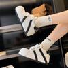 Zapatos Blancos de Velcro Simples y Versátiles para Mujer, Moda de Verano, Tenis Deportivos Estilo Universitario, Zapatos Casuales de Moda