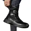 Botas de Combate de Caña Alta, Botas Nuevas para Entrenamiento al Aire Libre, Suela de Goma Antideslizante y Resistente al Desgaste Botas de Senderismo, Botas de Senderismo para Desierto, Zapatos Militares de Entrenamiento