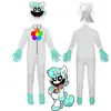 Halloween PoppyPlayimecos Bobby Fantasia de Jogo para Crianças Fantasia de Gato Sorridente Bobby Fantasia Apertada Bobby