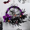 Guirlanda de Decoração de Cena de Terror Novo Estilo Transfronteiriça Guirlanda de Halloween Festival dos Fantasmas Crânio Artificial Aranha Abóbora