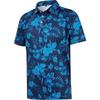 Nova Camisa Polo Masculina Amazon Transfronteiriça Europeia e Americana Manga Curta Secagem Rápida 3D Havaiana Golfe