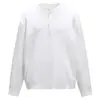 Suéter masculino de tricô canelado, gola Henley, tricô canelado, ombros caídos, modelagem solta, pulôver, segunda pele, moda masculina de inverno