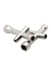 Mini Chave Hexagonal Cruzada de Aço Inoxidável para Porcas M2/M2.5/M3/M4 Parafusos Porcas de Capa Pilar de Cobre