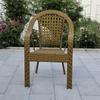 Silla de ratán Silla con respaldo para adultos Silla especial para personas mayores Sillón Sala de estar Ocio Silla de ratán Silla para exteriores Tejida
