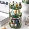 Tocador multifuncional de estilo lujoso con estantes giratorios de una, dos o tres niveles para cocina, baño y sala de estar