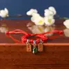 Festival del Bote del Dragón cuerda colorida bendición zongzi pulsera para bebé joyería zongzi infantil cuerda de mano tejida a mano hilo rojo