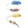 Juguete para gato con forma de grano de maíz simulado para ratón, con plumas, cascabeles y hierba gatera para entretener a los gatos y aliviar el aburrimiento, accesorios para mascotas